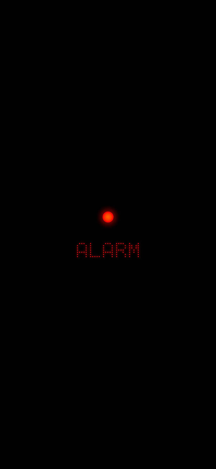 Red Alarm Dot Aesthetic