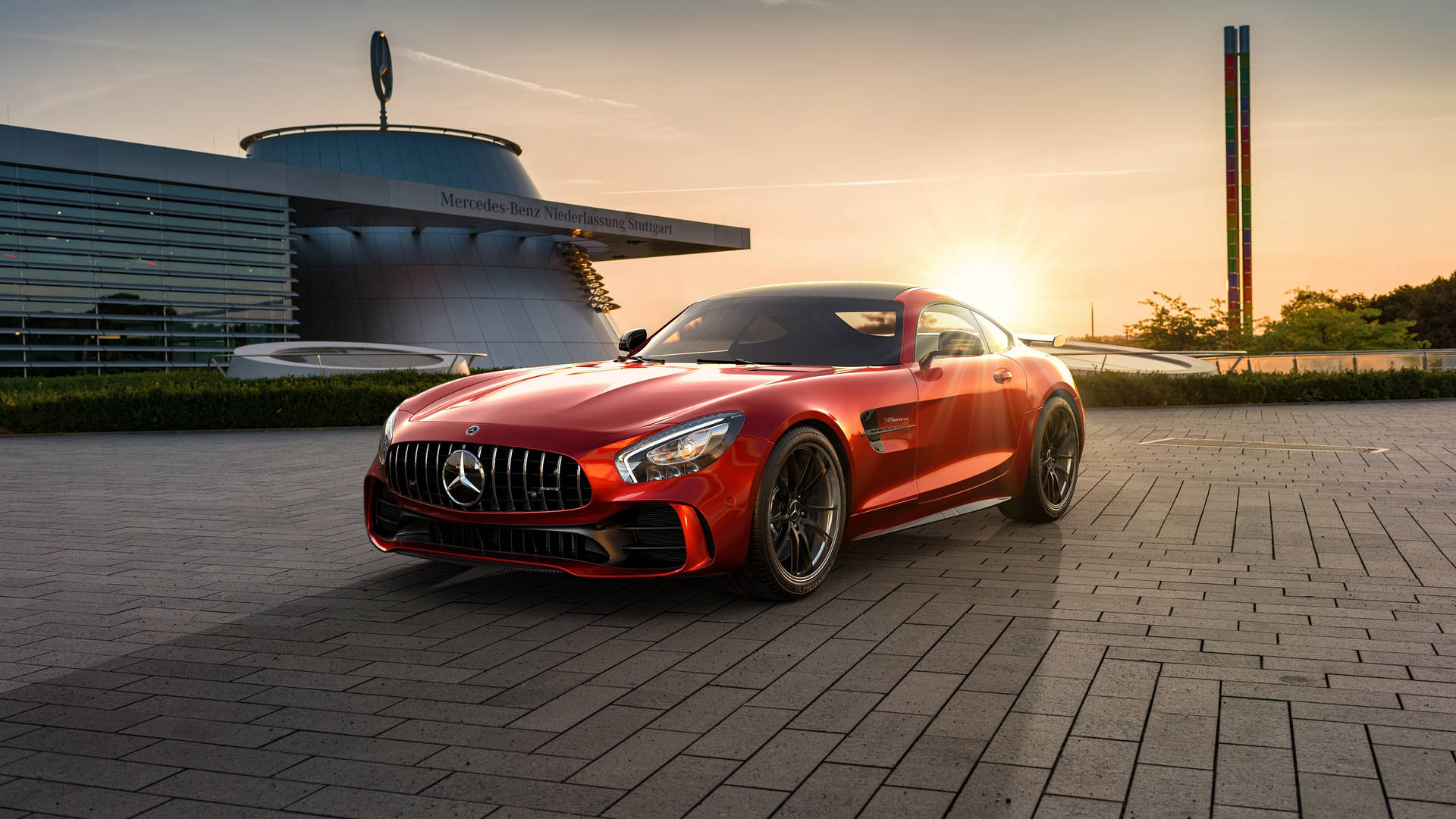 Red Amg Gt R Background