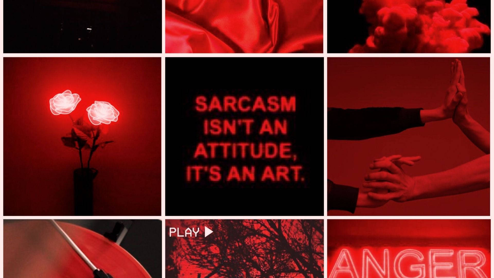 Red And Black Aesthetic Board Background