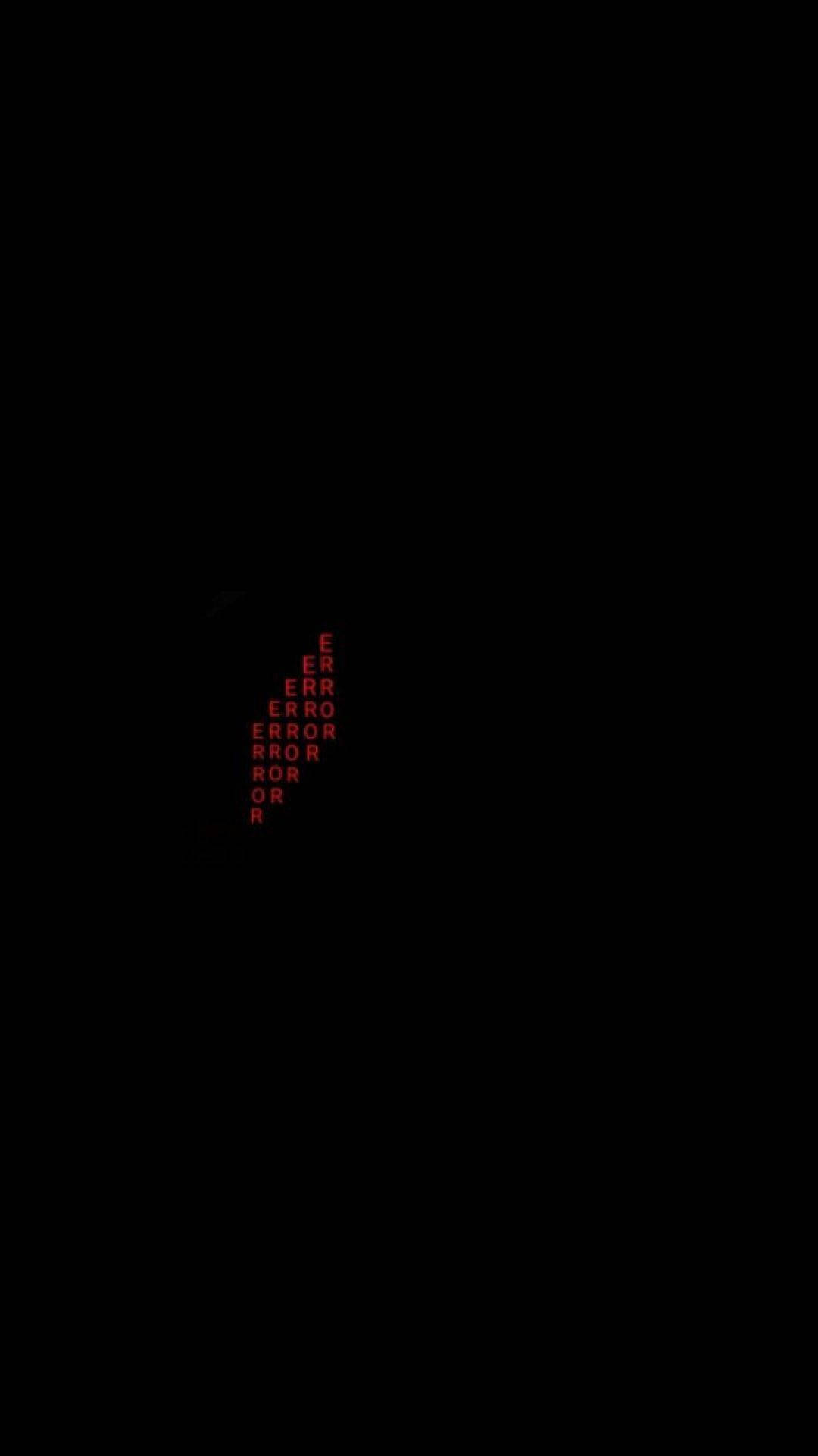 Red And Black Aesthetic Error Background
