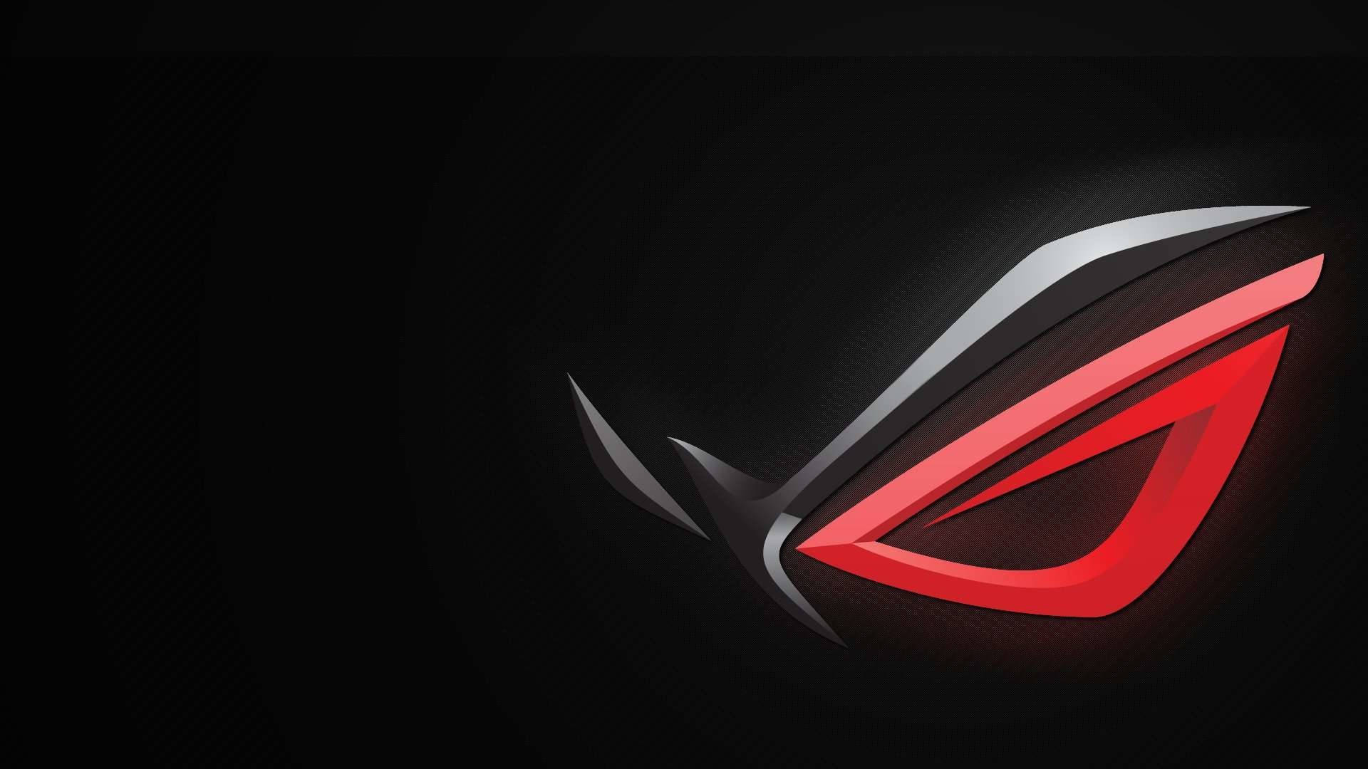 Red And Black Asus Rog Gaming Laptop Logo