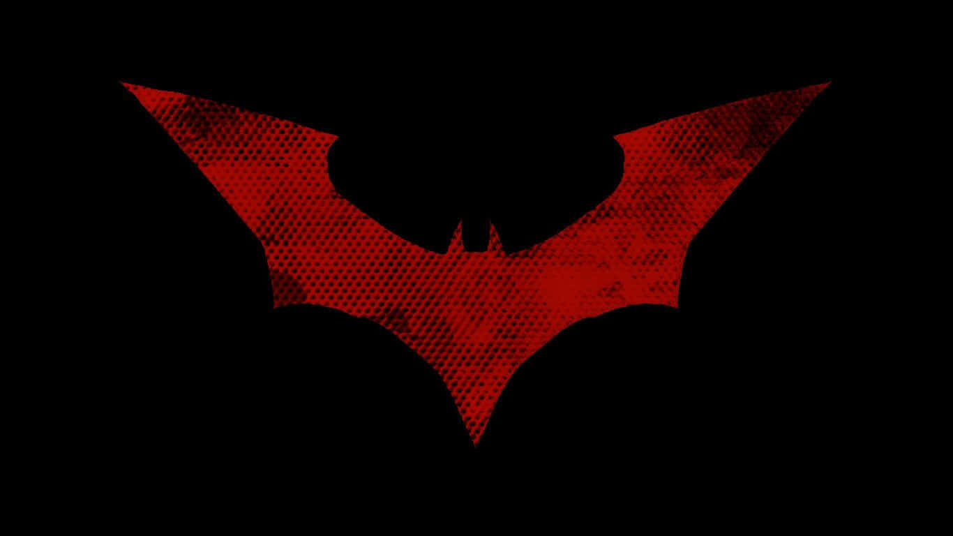 Red And Black Batman Logo Background
