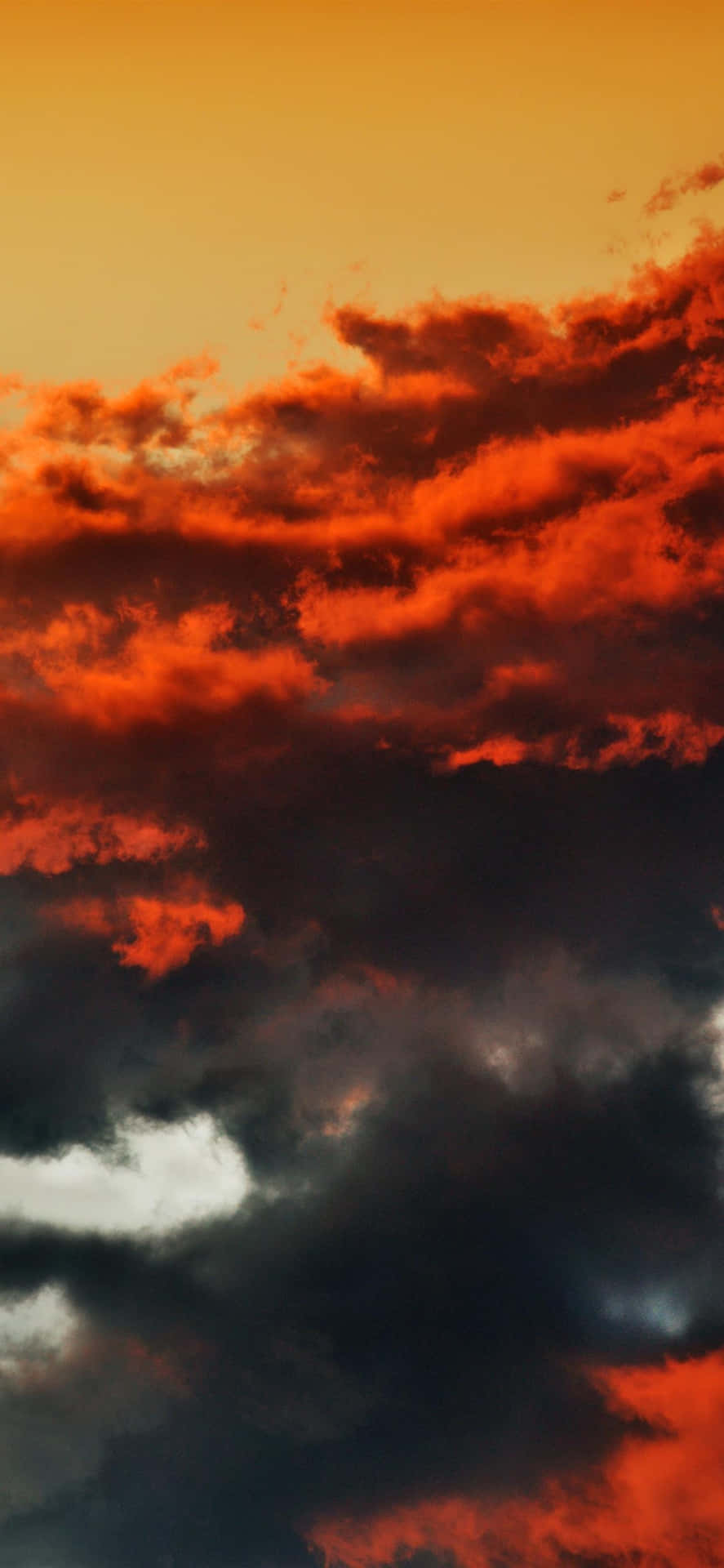 Red And Black Clouds Background