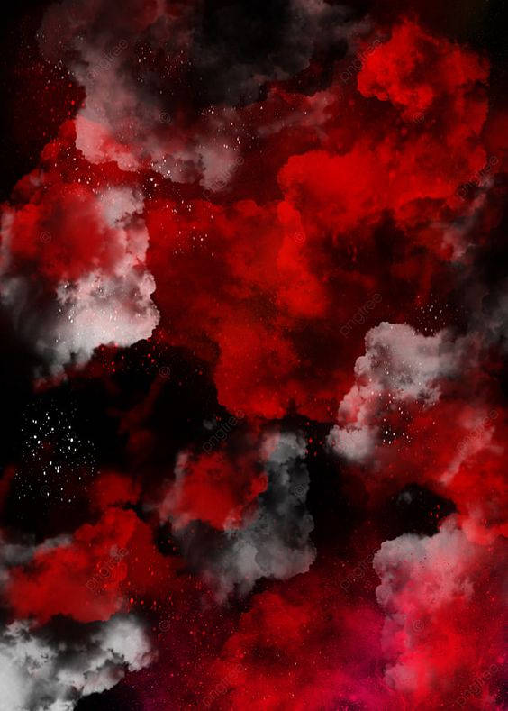 Red And Black Clouds In The Sky Background