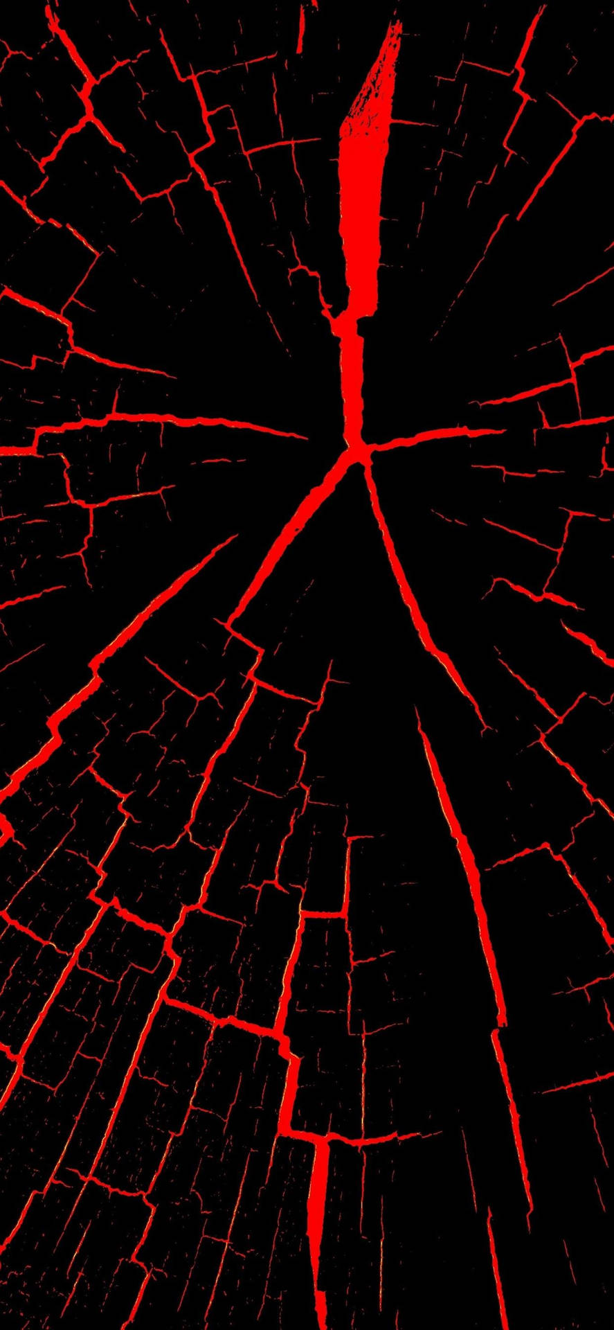 Red And Black Crack Iphone Background