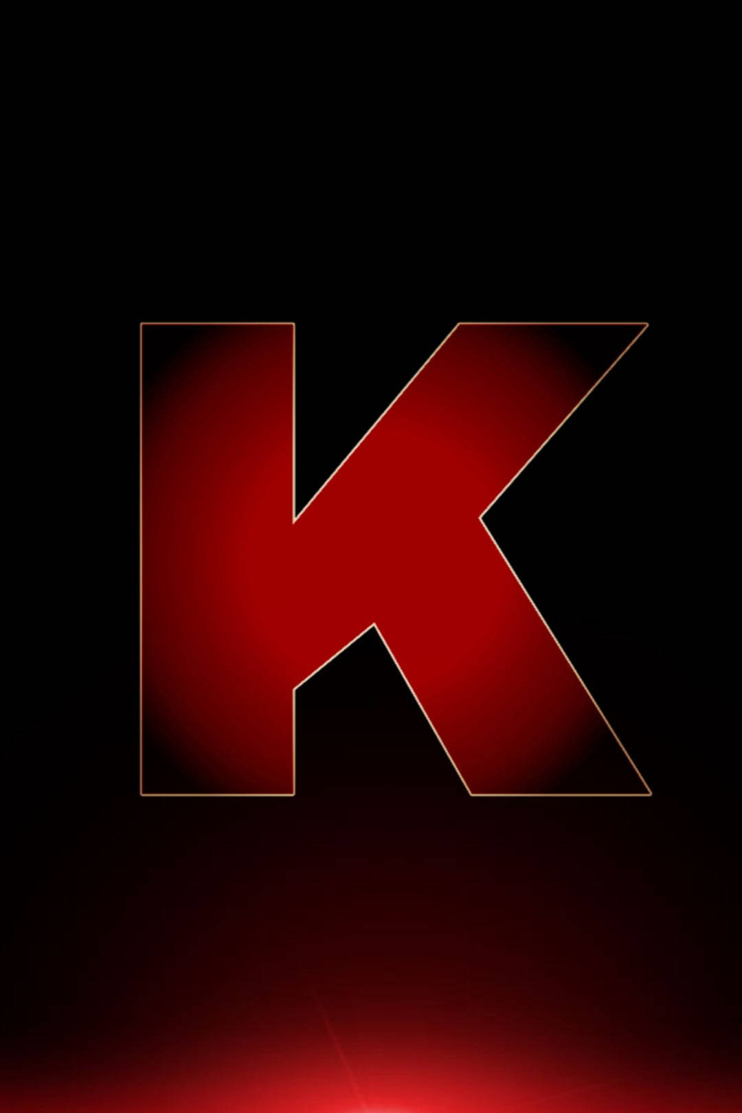 Red And Black K Alphabet Background