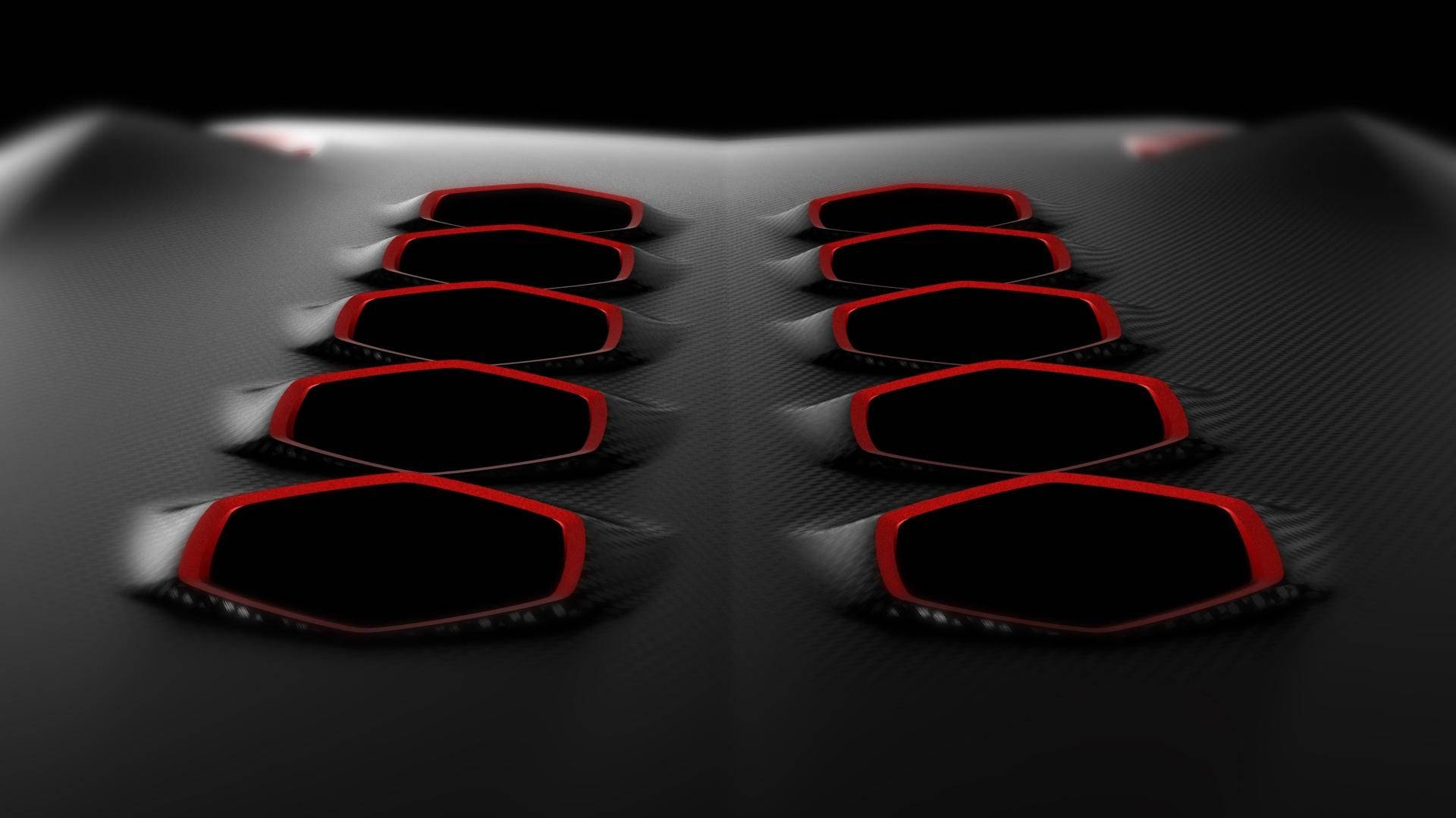 Red And Black Lamborghini Carbon Fiber Background