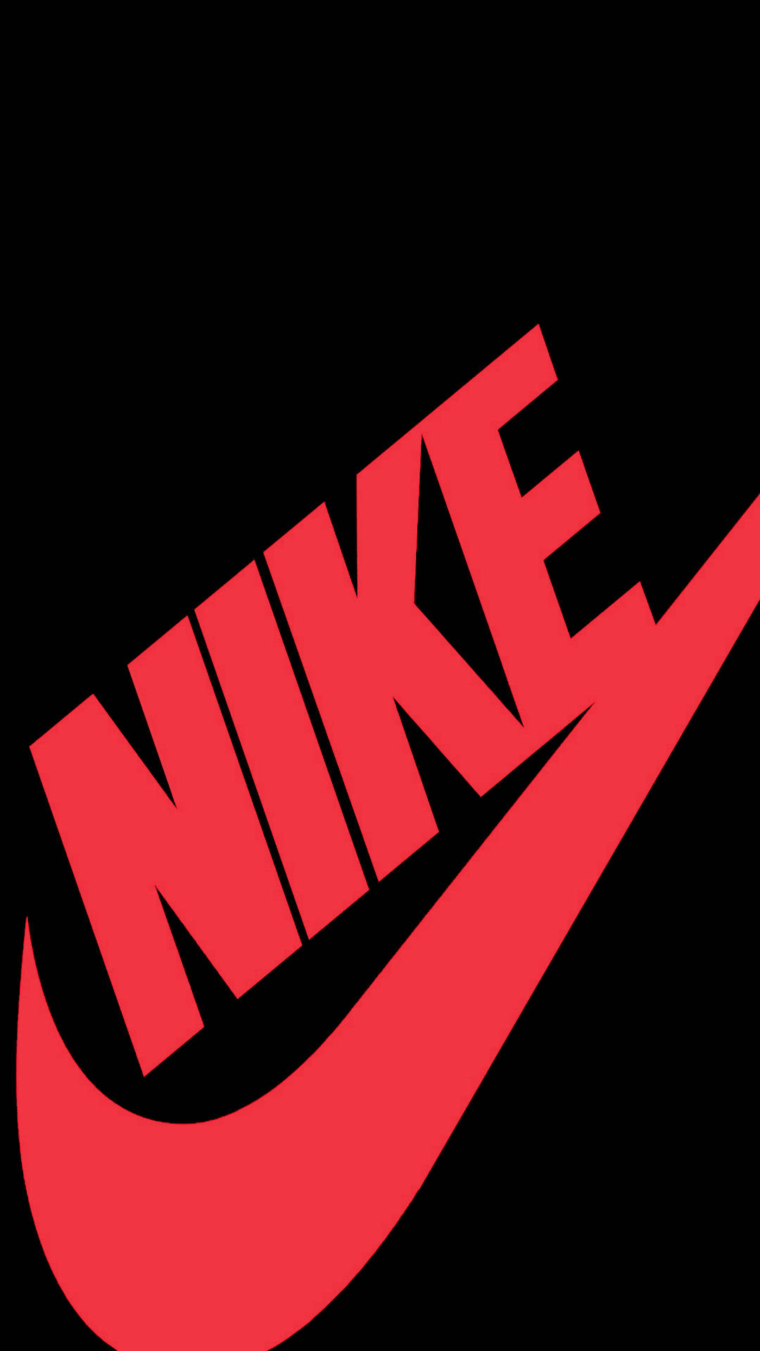 Red And Black Nike Iphone Logo Background