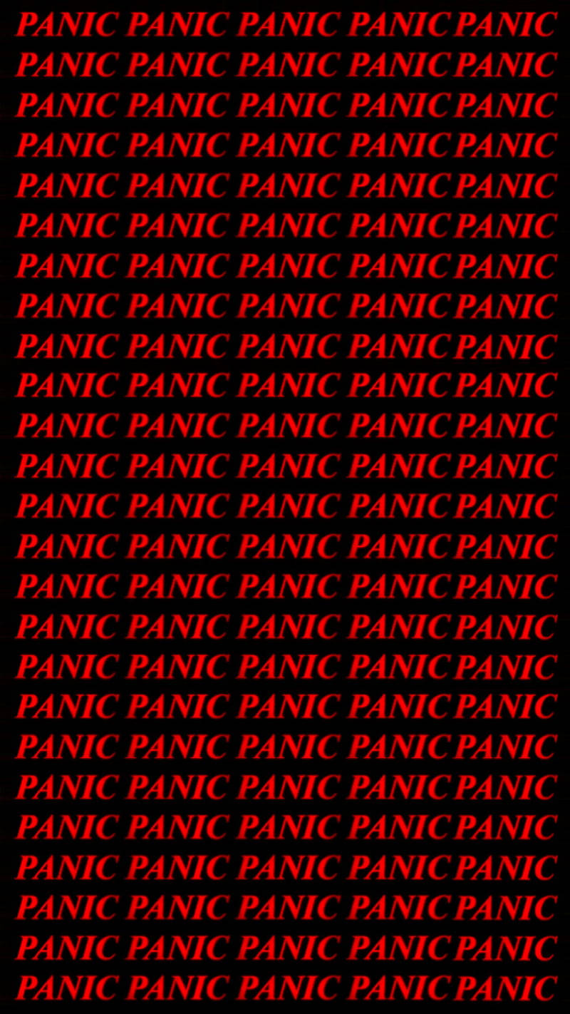 Red And Black Panic Mobile Background
