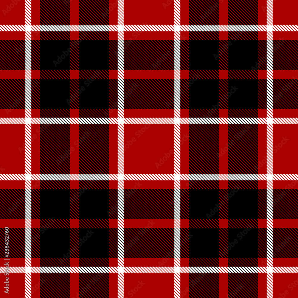 Red And Black Plaid- A Timeless Print Background