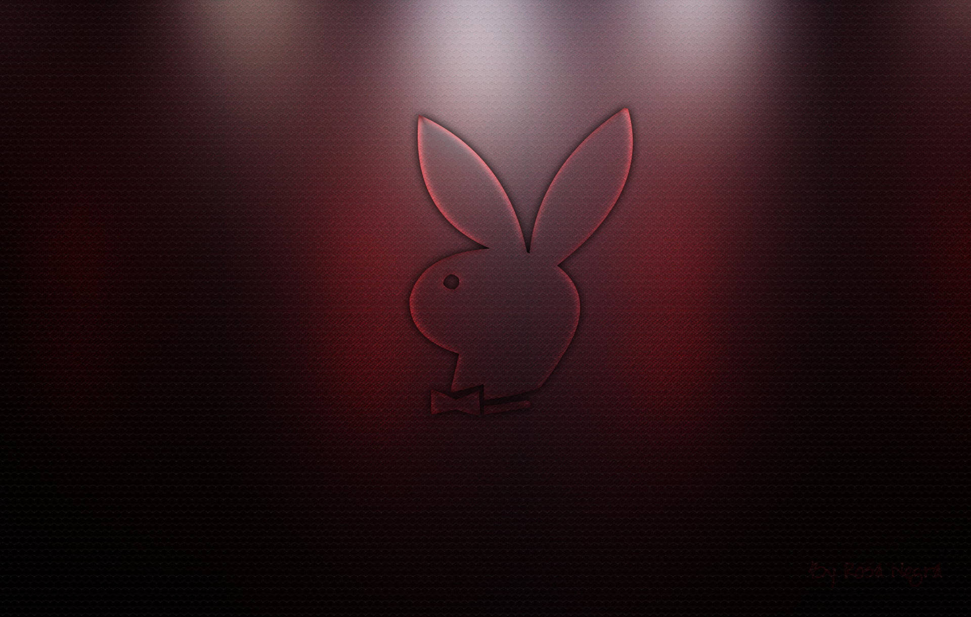 Red And Black Playboy Logo Background