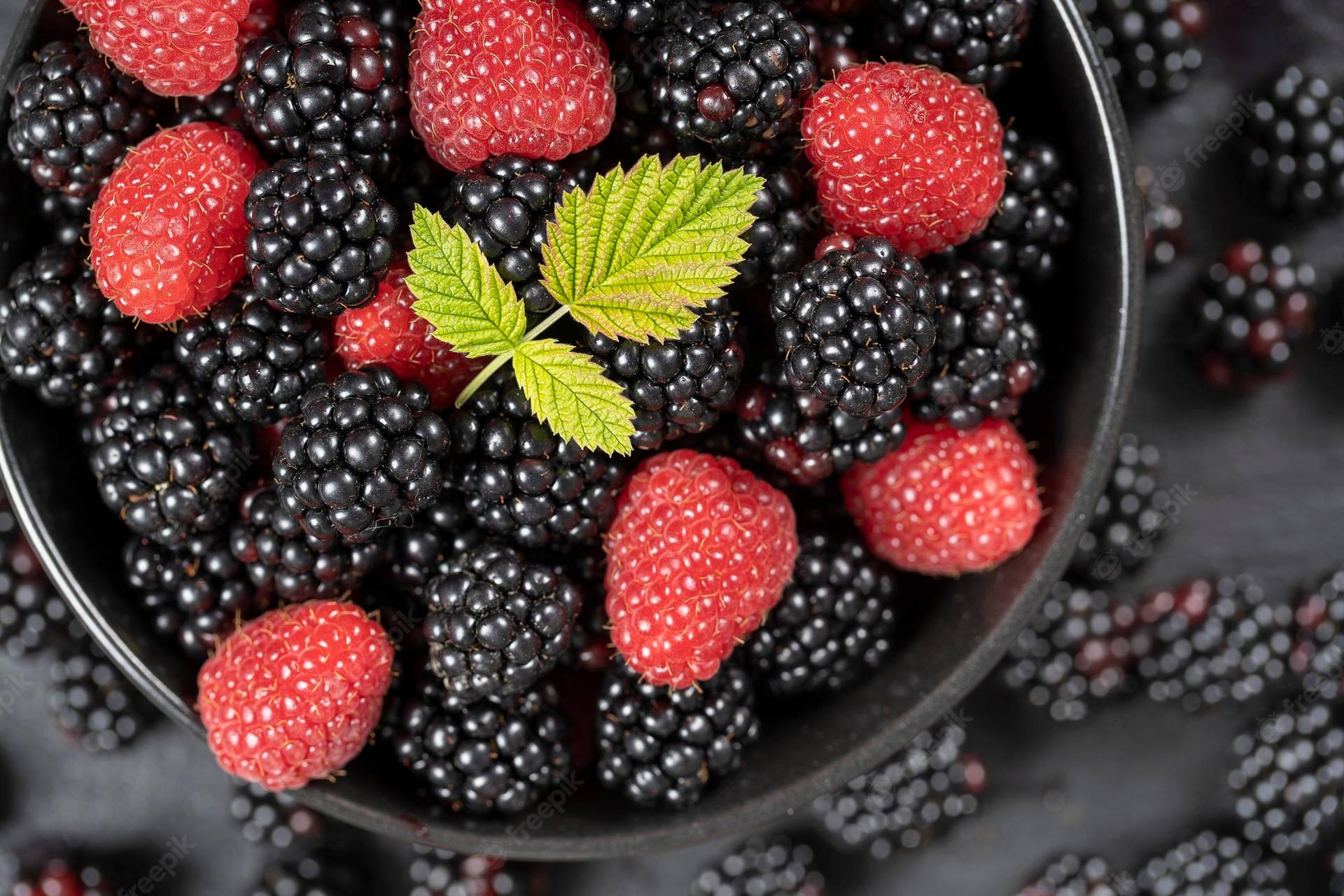 Red And Black Raspberries