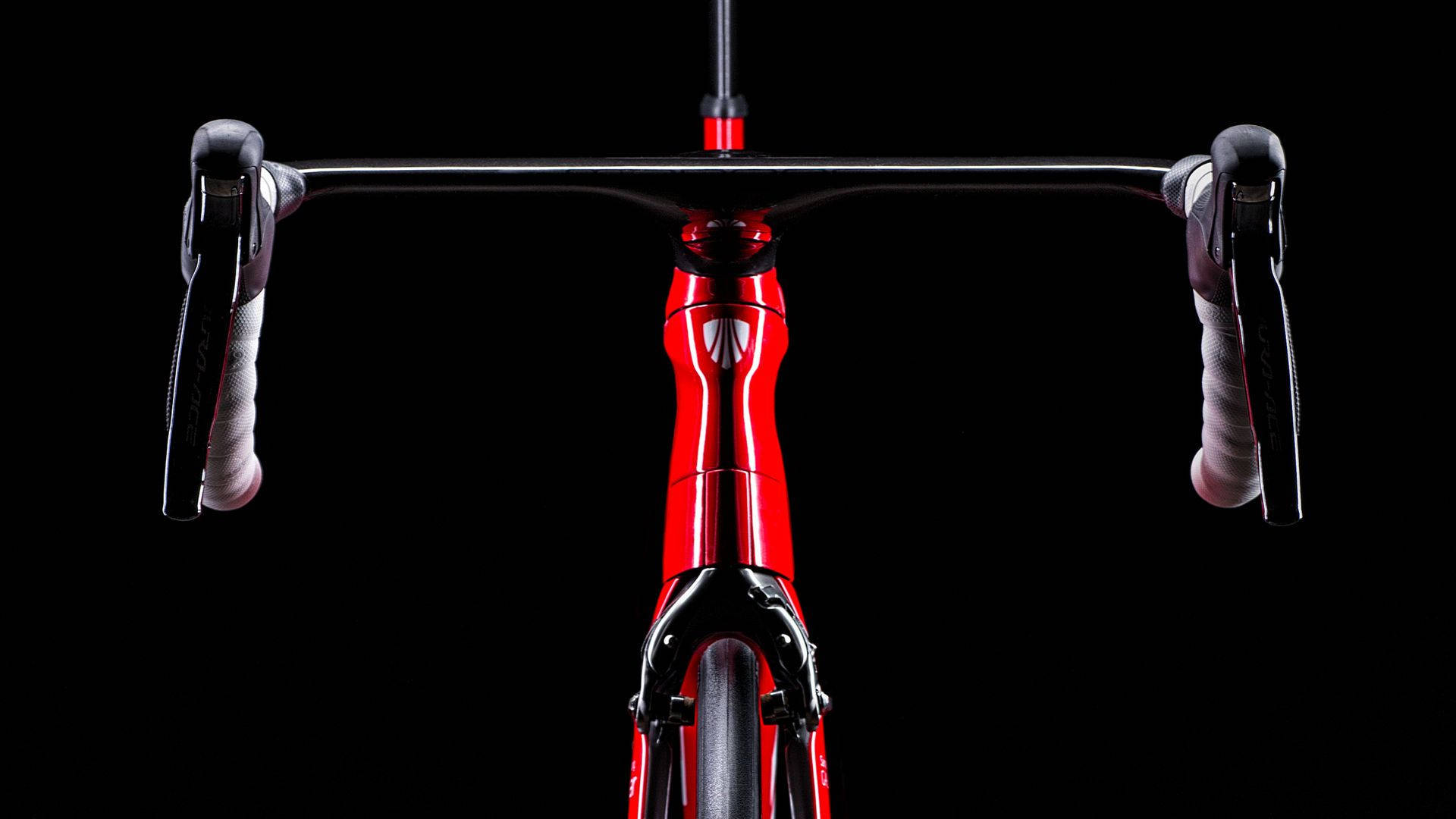 Red And Black Road Bike Background