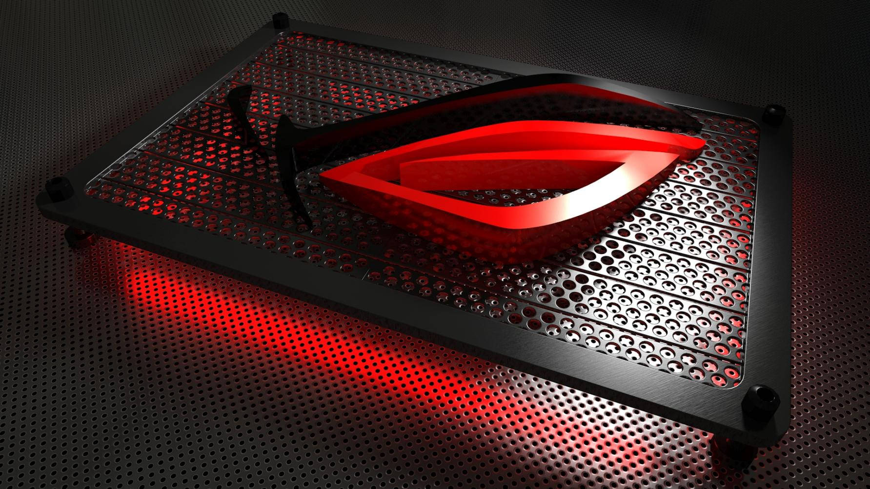 Red And Black Rog Background