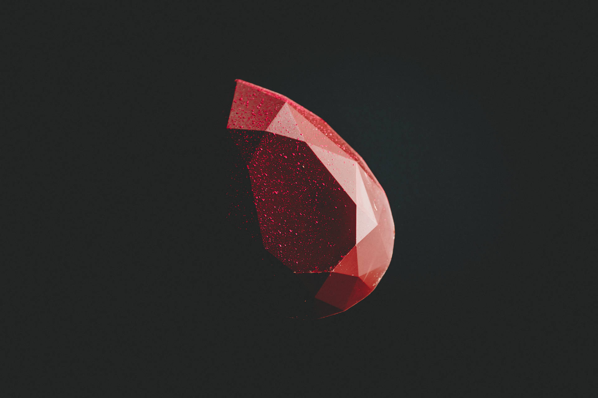 Red And Black Ruby Gemstone Background