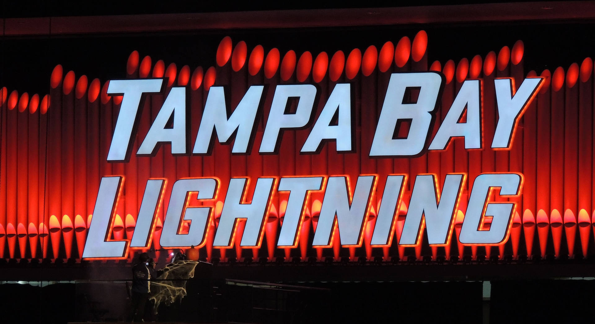 Red And Black Tampa Bay Lightning Background