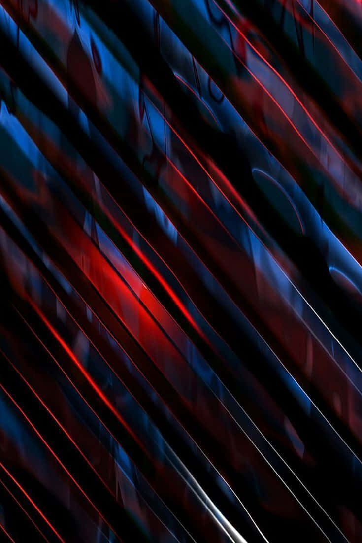 Red And Blue Abstract Lines Iphone