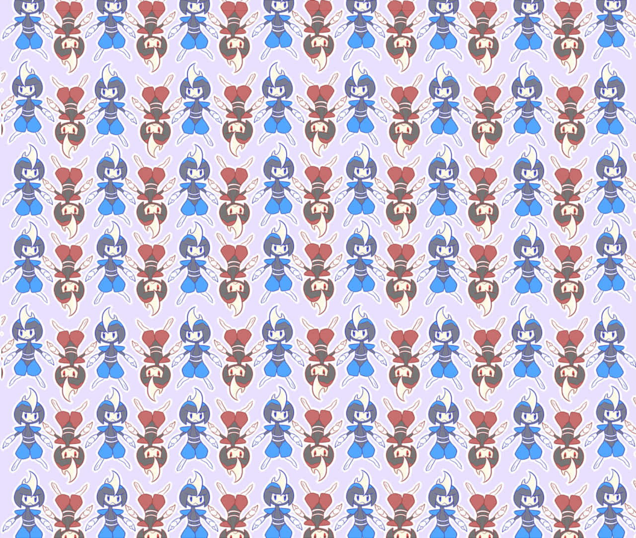 Red And Blue Bisharp Pattern Background