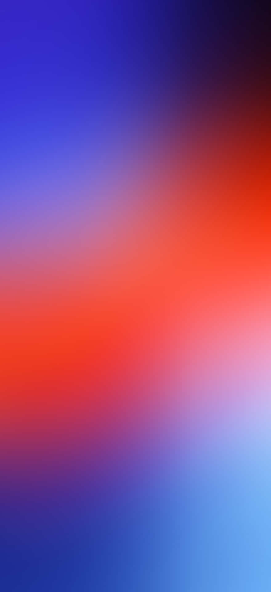 Red And Blue Blurred For Iphone