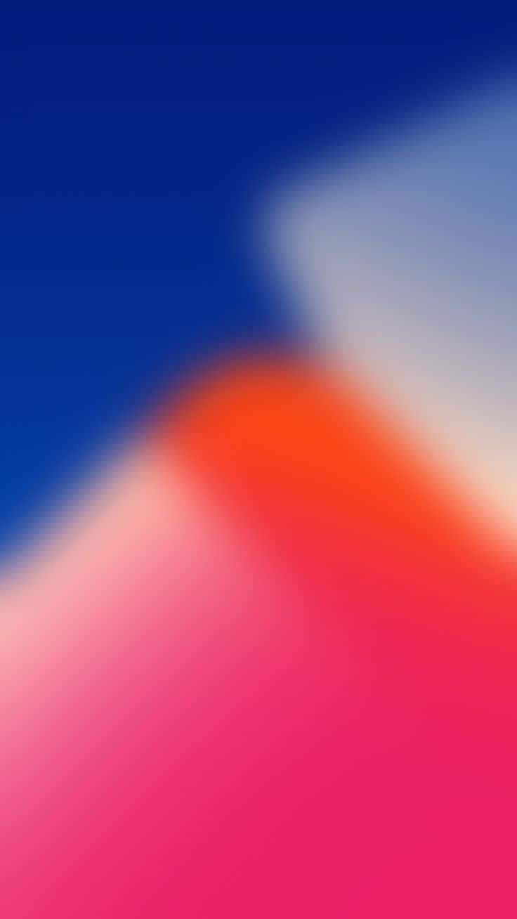 Red And Blue Blurred For Iphone