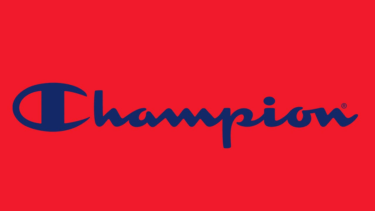 Red And Blue Champion Logo Background