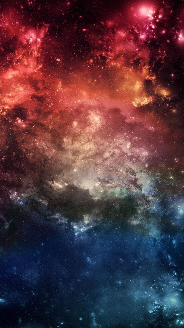 Red And Blue Galaxy Iphone Se Background