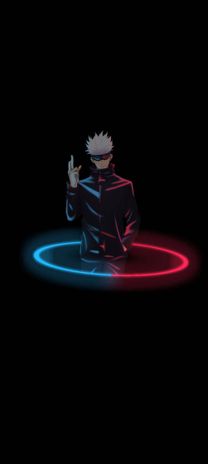 Red And Blue Gojo Pfp Background