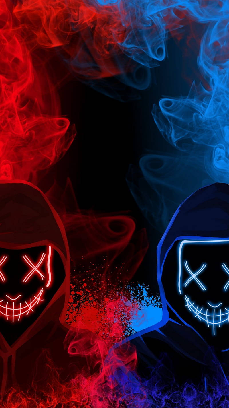 Red And Blue Masks