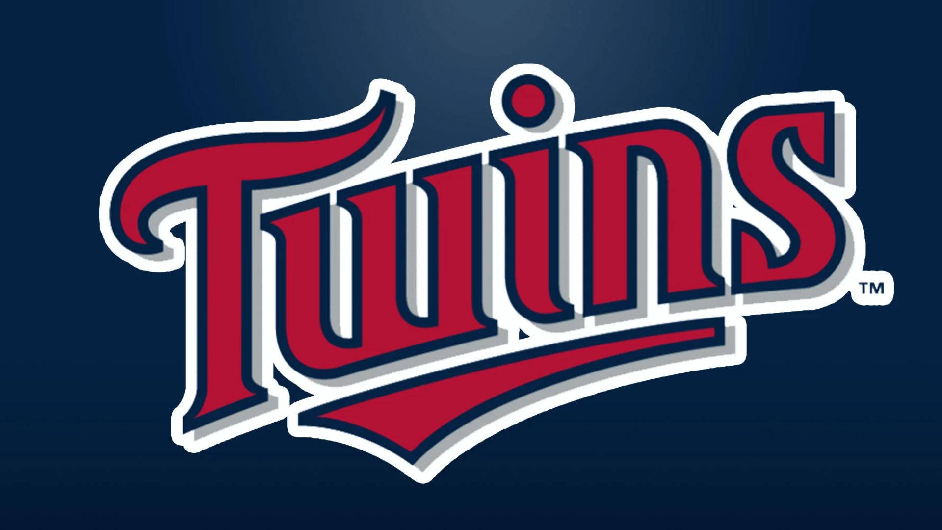 Red And Blue Minnesota Twins Logo Background