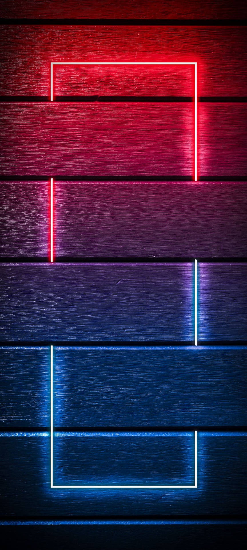 Red And Blue Neon Light Wall