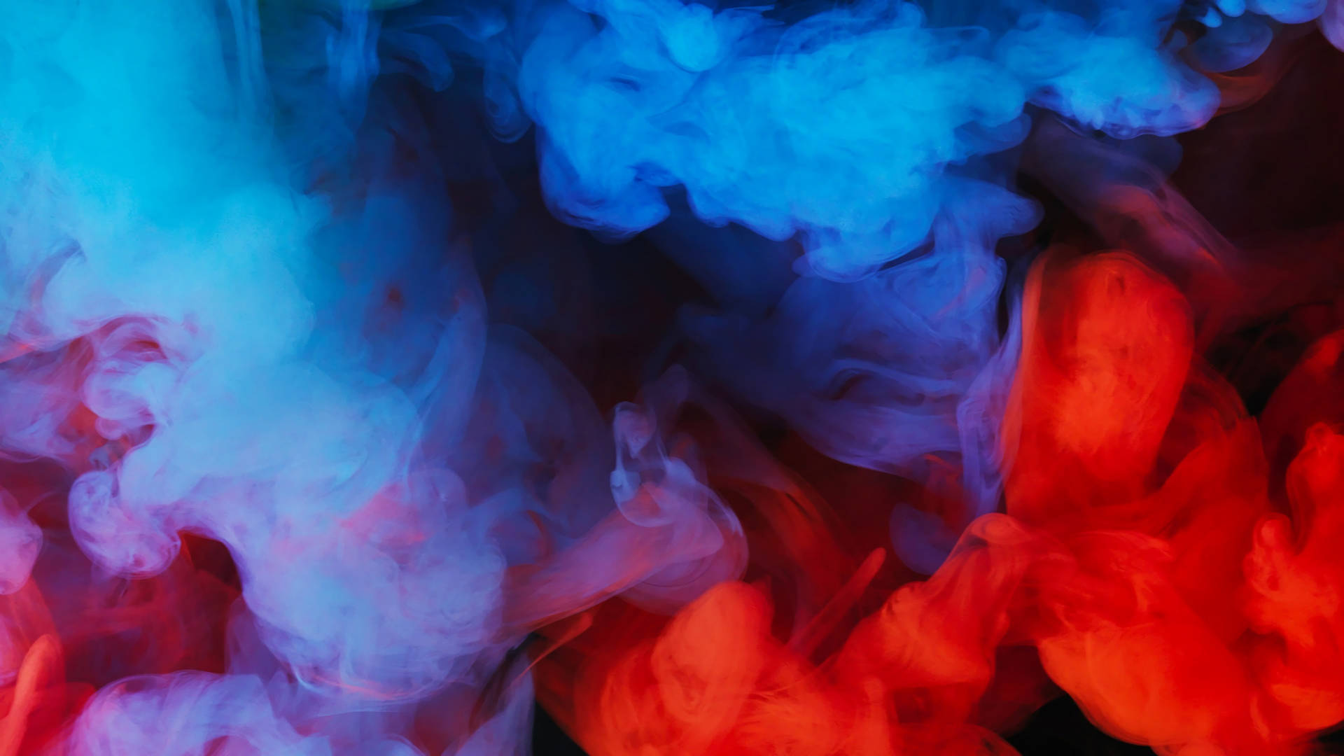 Red And Blue Smoke
