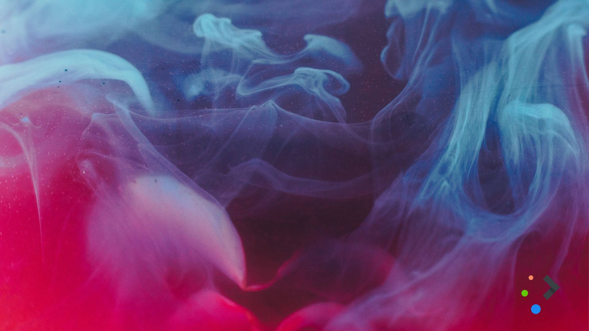 Red And Blue Smoke Background