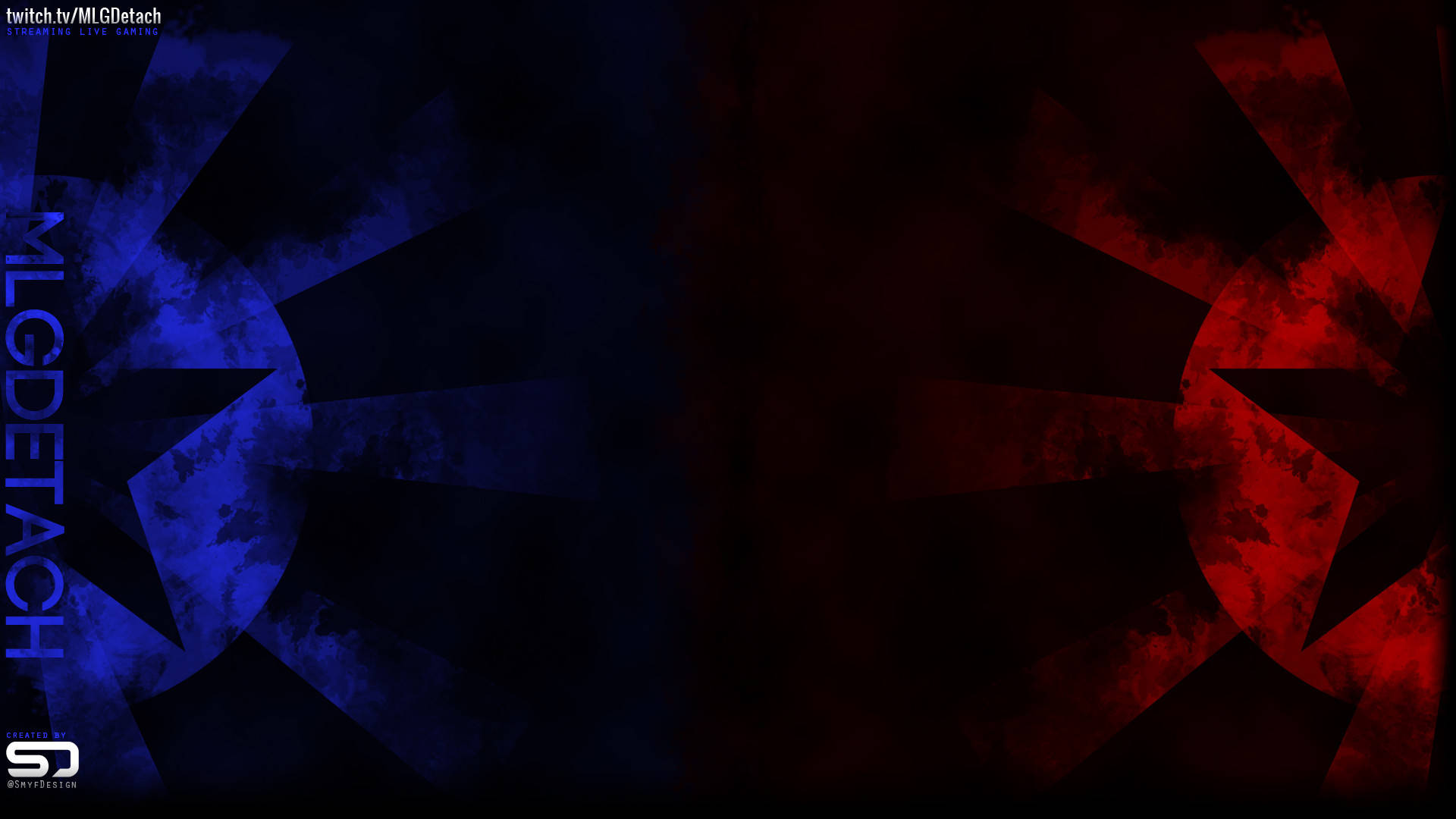Red And Blue Star Mlg Background