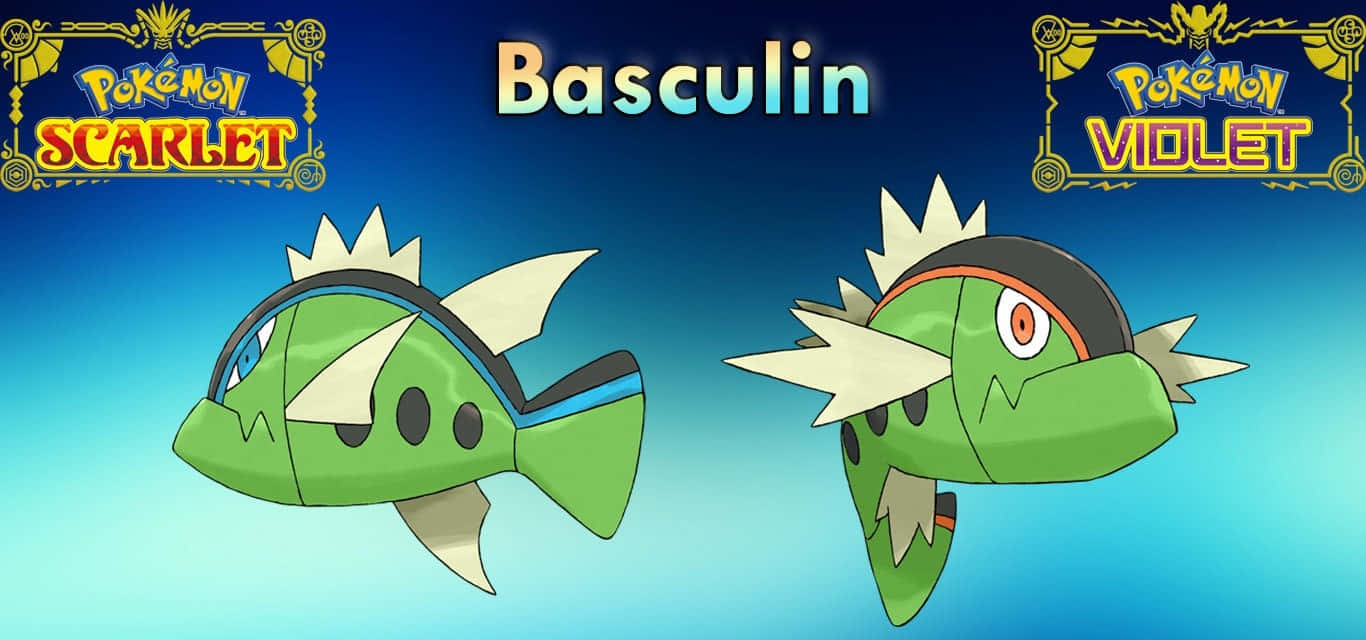 Red And Blue Striped Basculin Background
