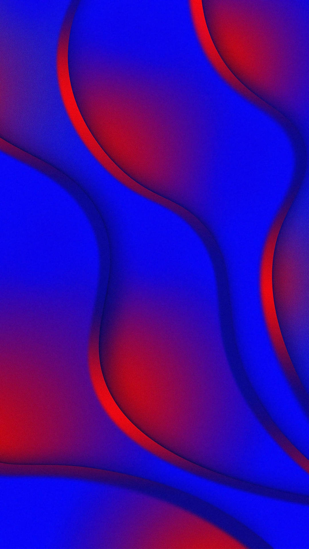 Red And Blue Wave Art