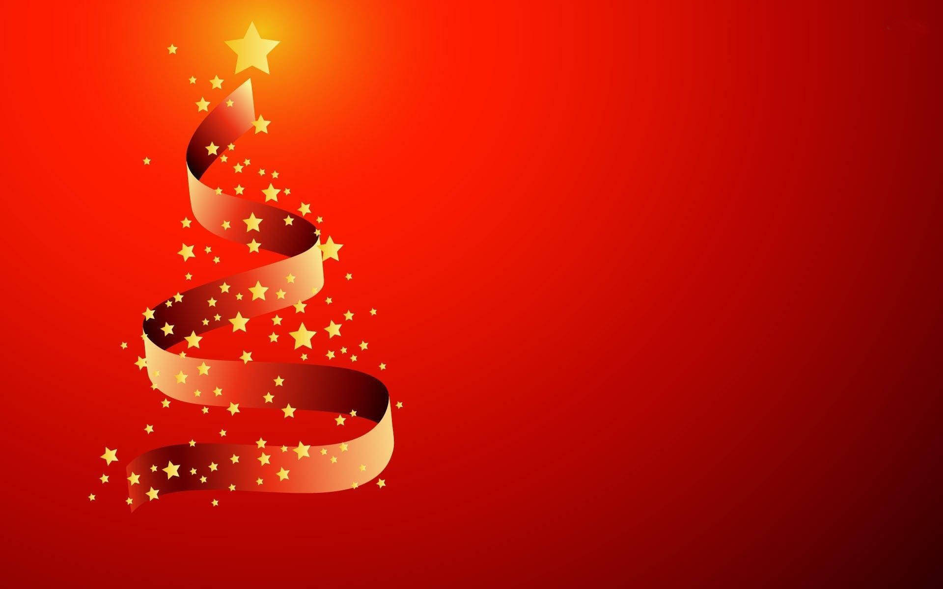 Red And Gold Themed Christmas Background Background