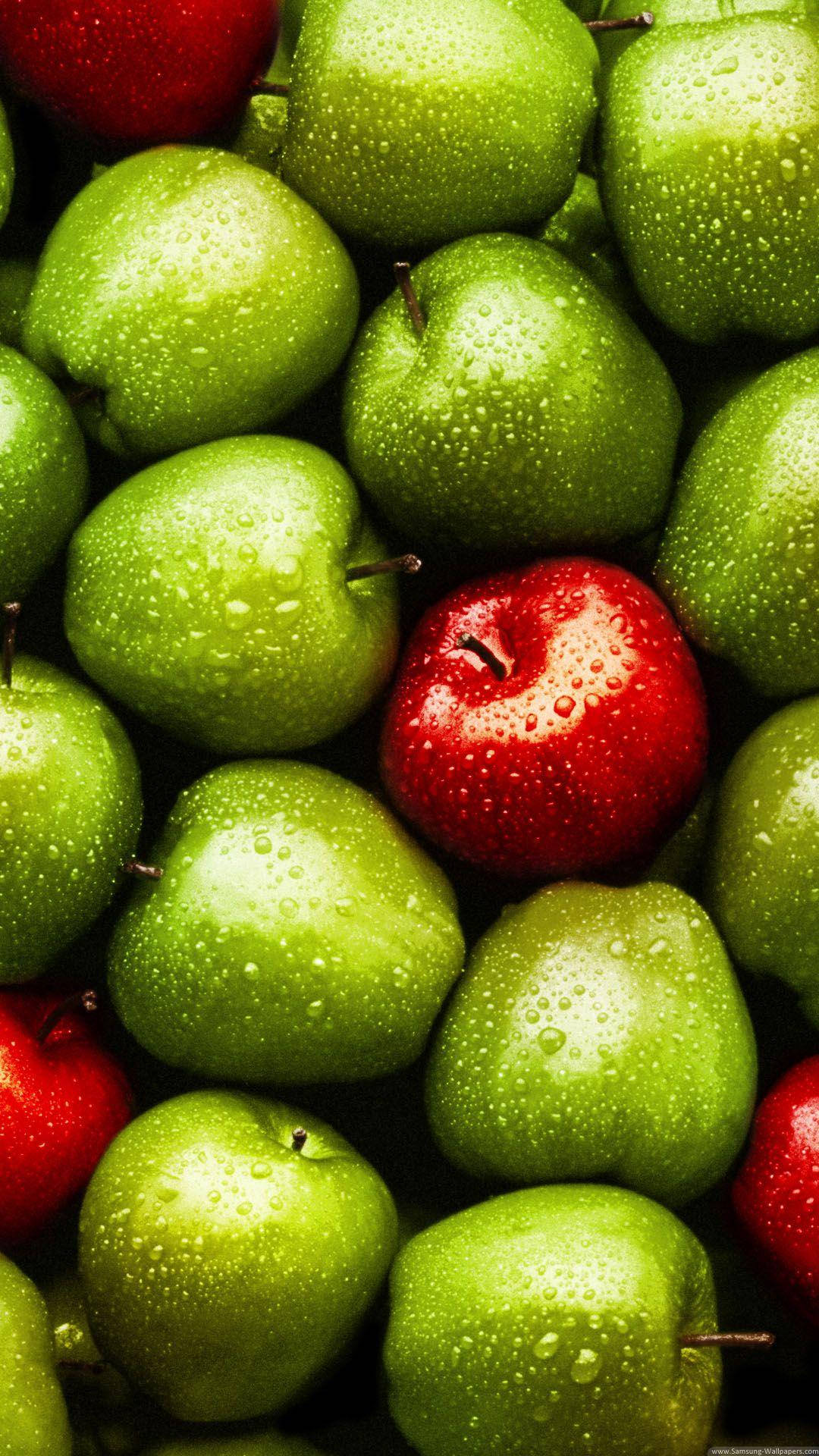 Red And Green Apples Food Iphone Background