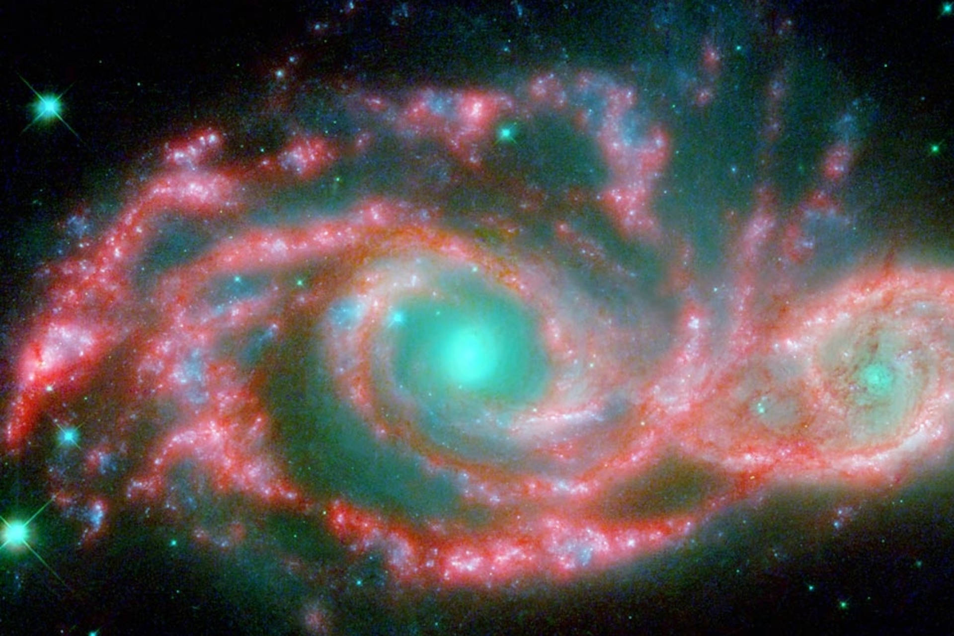 Red And Green Galaxy Universal