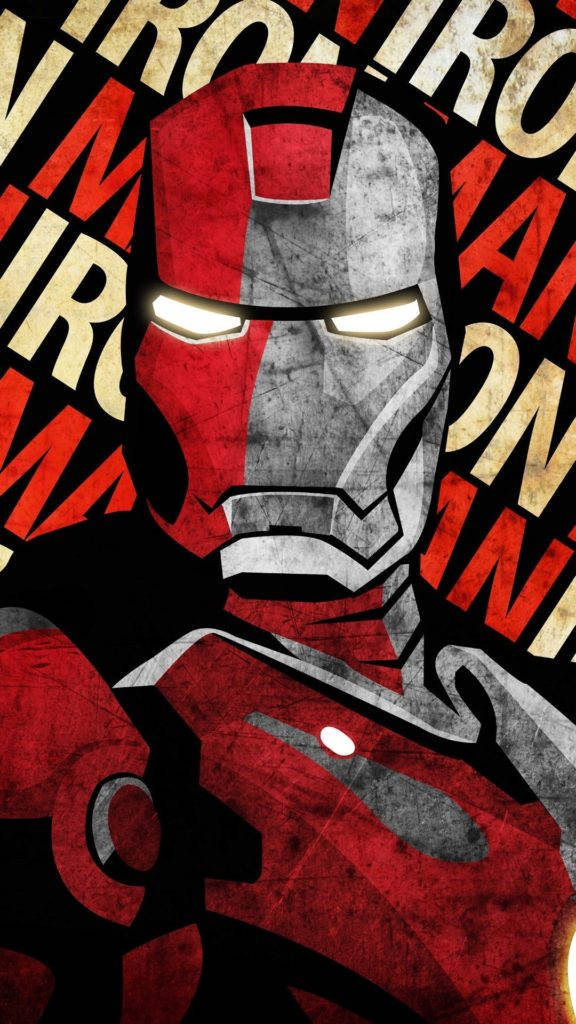 Red And Grey Iron Man Ios 7 Background