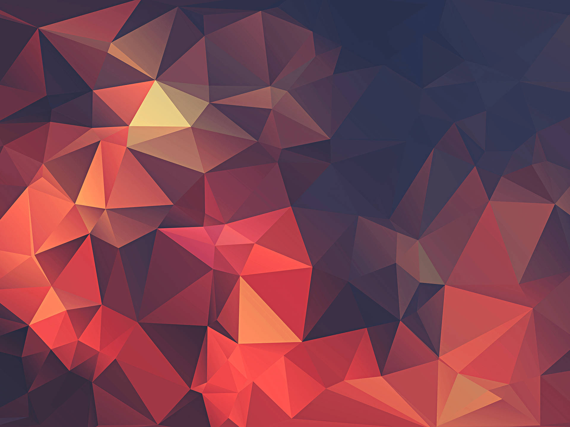 Red And Orange Geometric Background