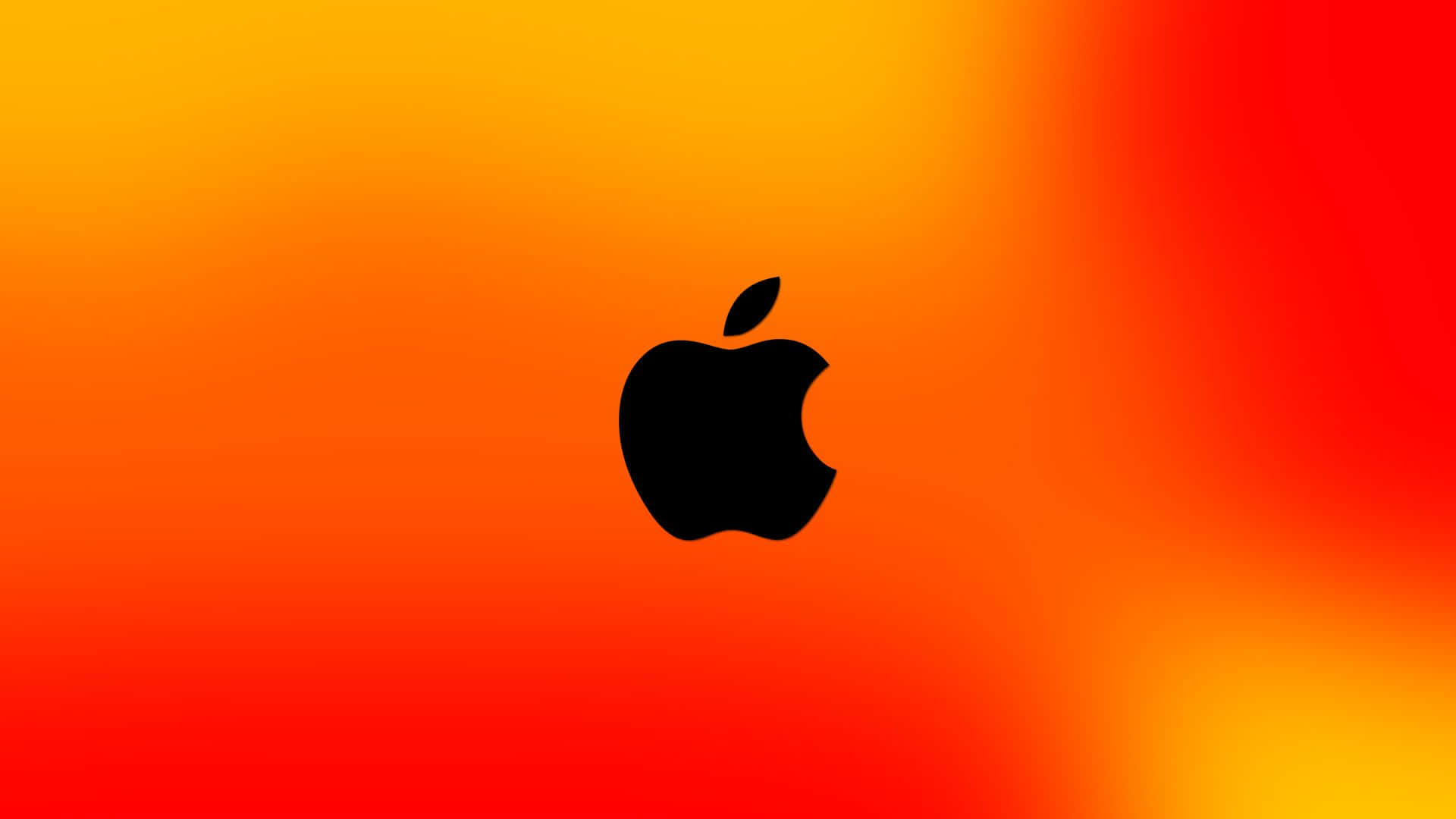 Red And Orange Gradient Mixing Cool Mac Logo