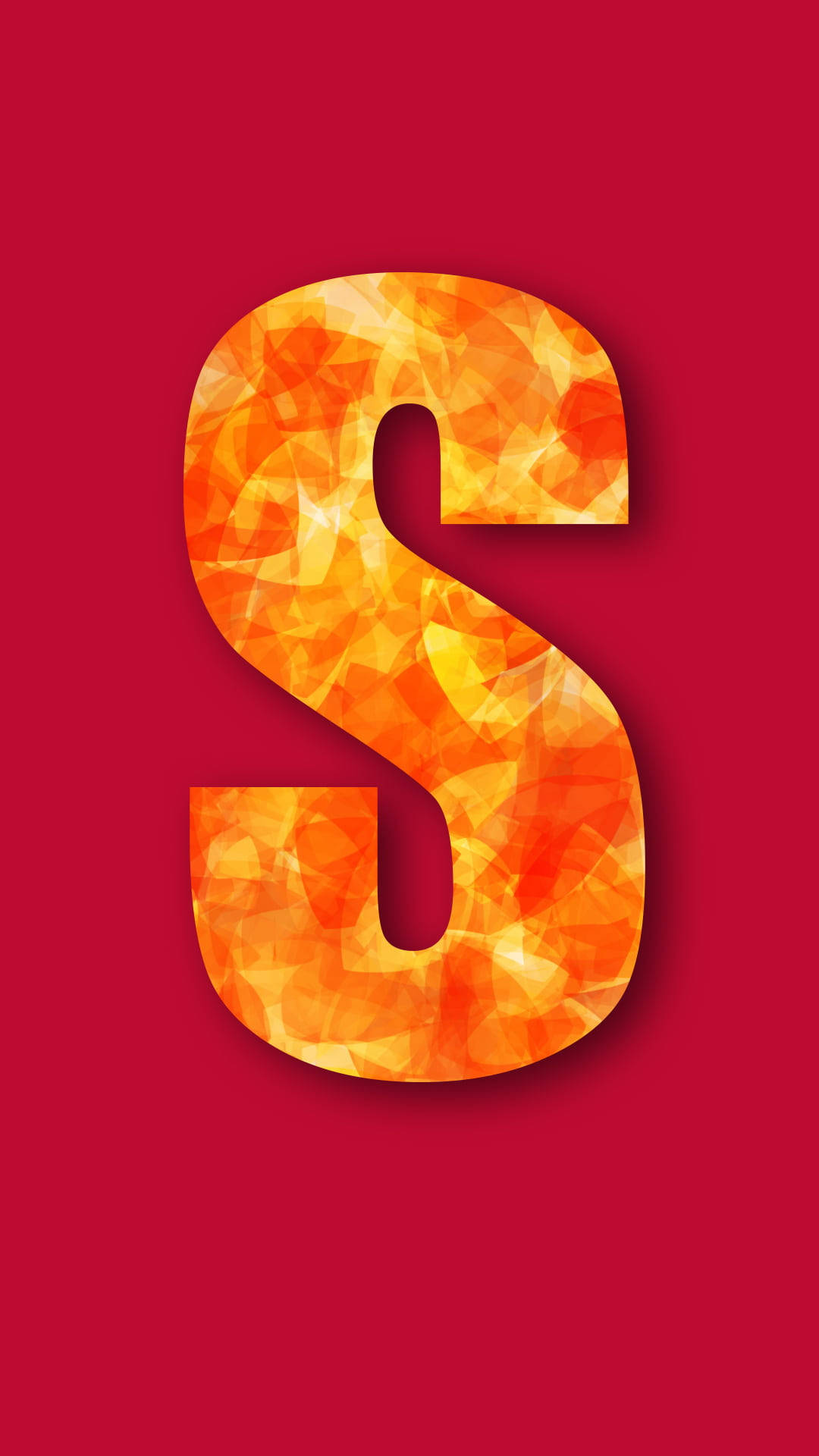 Red And Orange S Alphabet Background