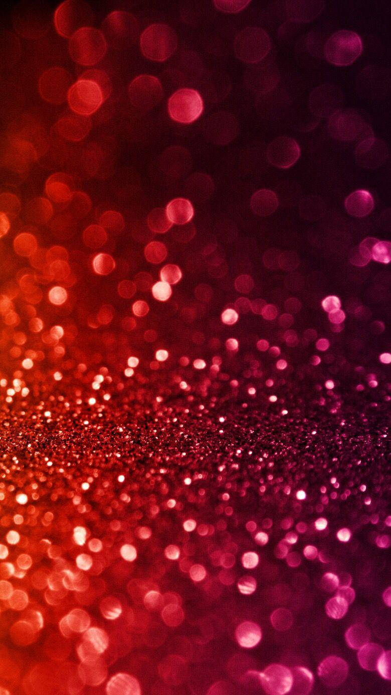 Red And Pink Glitter Sparkle Iphone Background