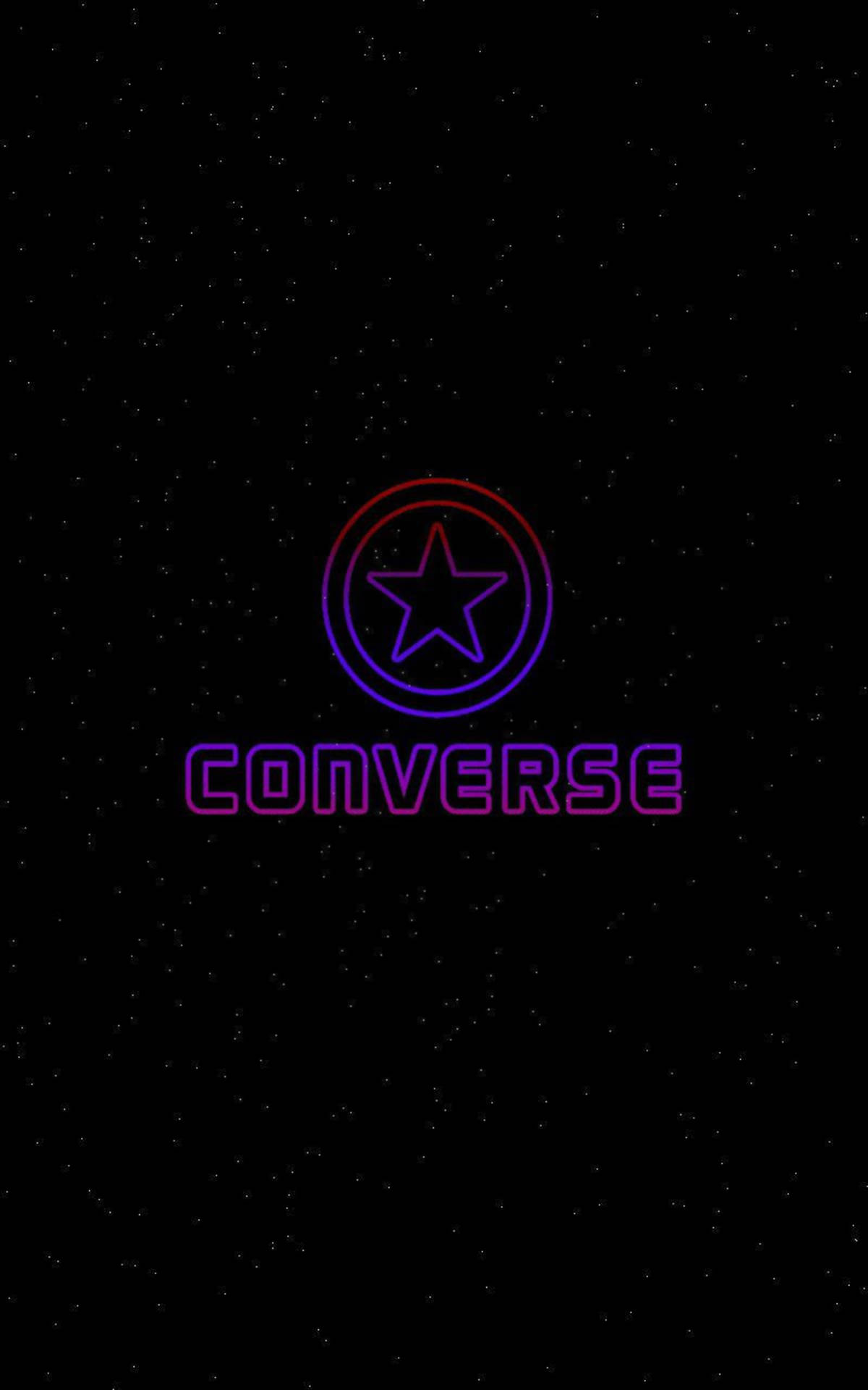 Red And Purple Converse Logo Background