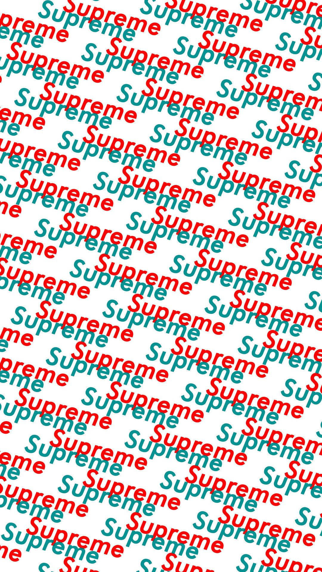 Red And Teal Supreme Background
