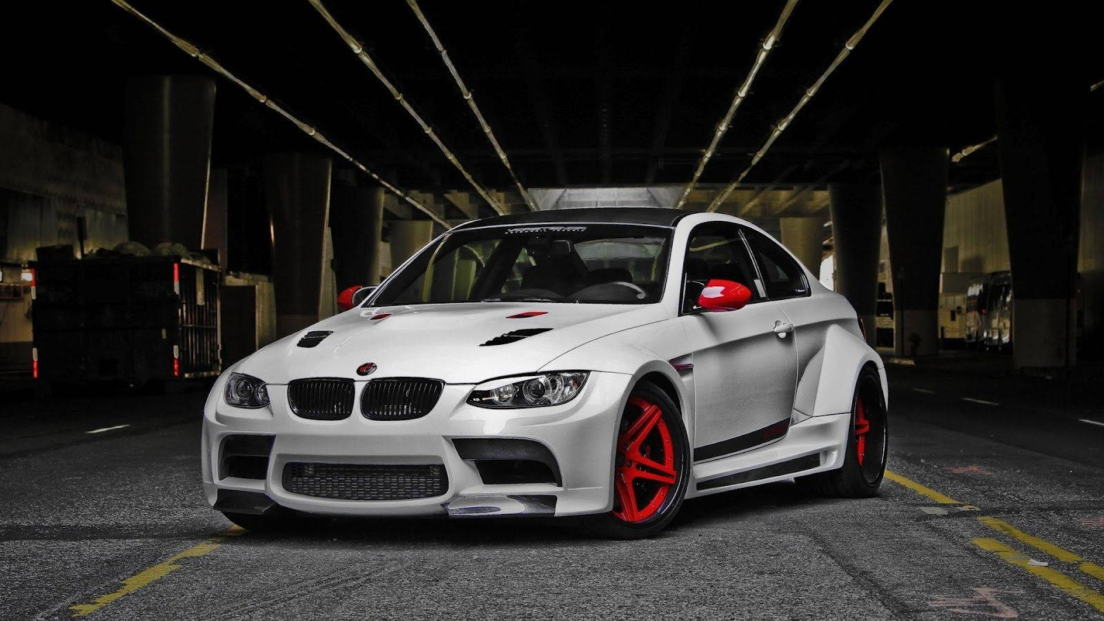 Red And White Bmw M Series Background