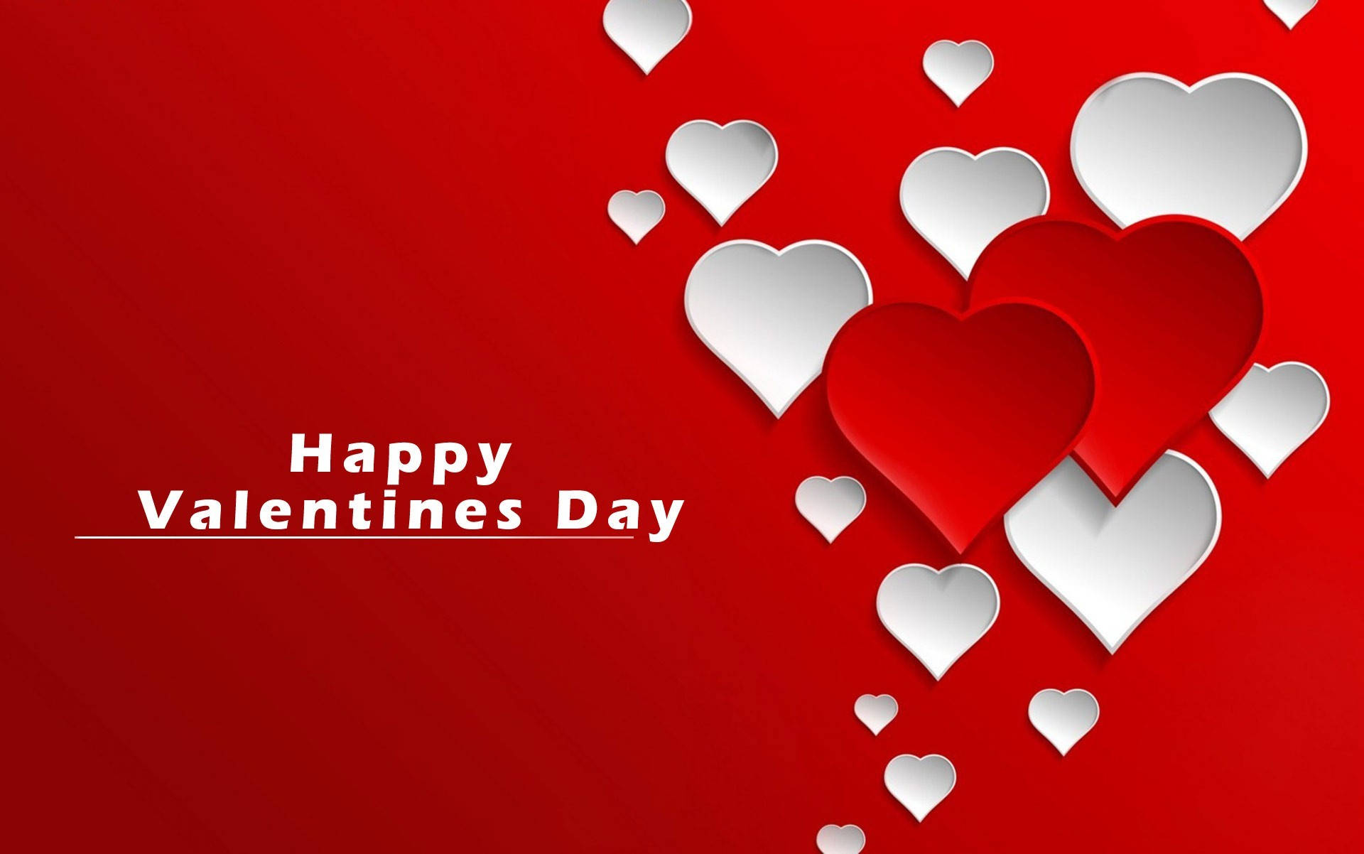 Red And White Happy Valentine’s Day Background