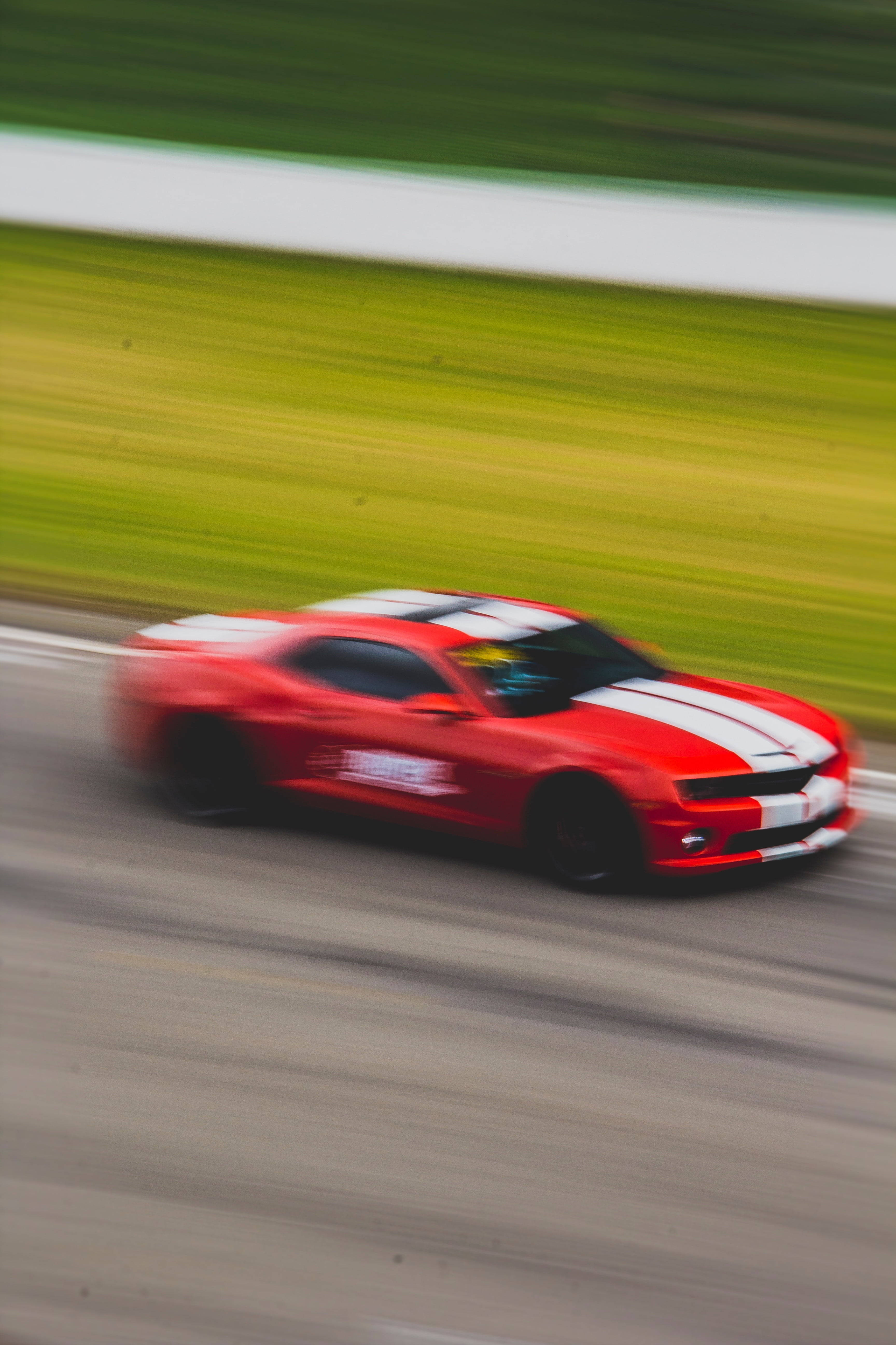 Red And White Racecar Speed Iphone Background