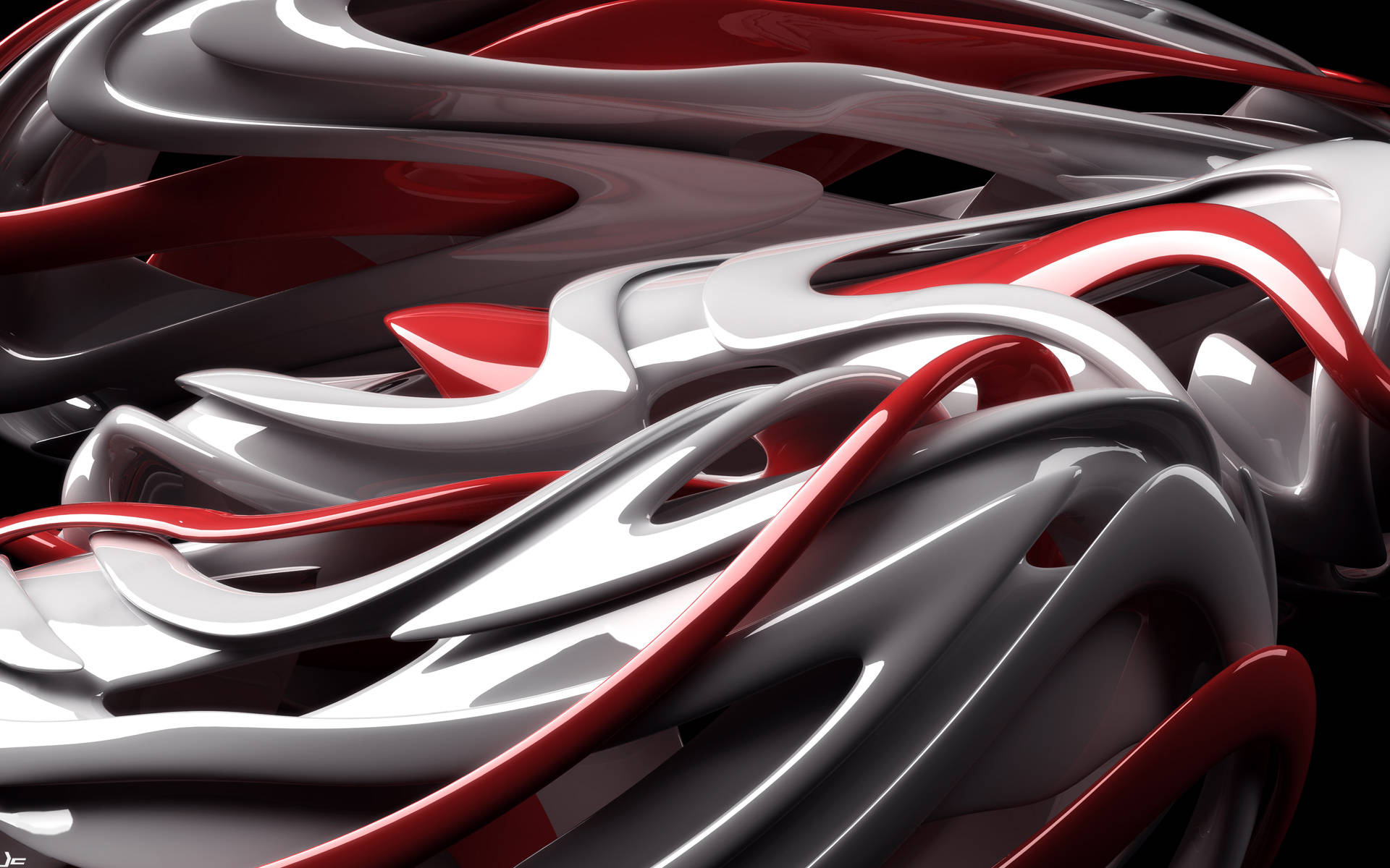 Red And White Render Cool Ipad Background