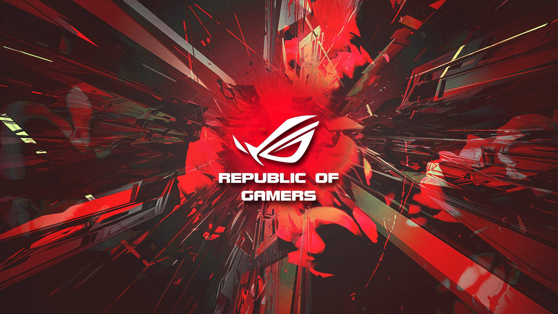 Red And White Rog Background